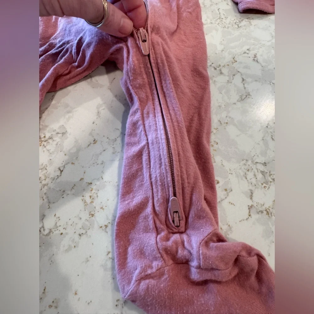 Carter’s 9M - double zipper - Cozy Pink Kids One Piece